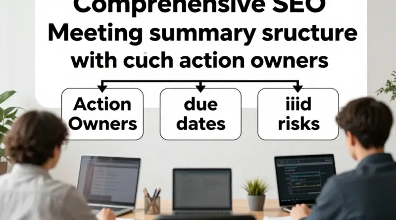 โครงสร้างสรุปประชุมที่ครบถ้วนสำหรับงาน SEO ในไทย: Action Owner, Due Date และความเสี่ยงต้องมีอะไรบ้าง