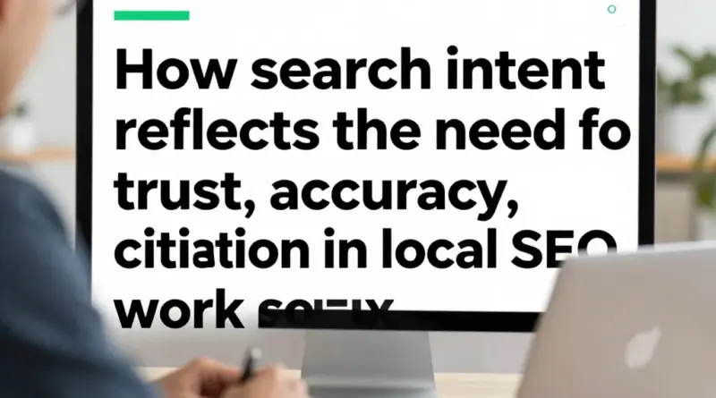 Search Intent แบบนี้สะท้อนความต้องการด้านความน่าเชื่อถือ ความถูกต้อง และการอ้างอิงสำหรับงาน Local SEO อย่างไร