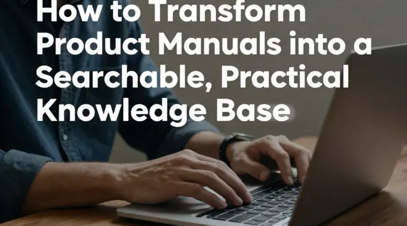 วิธีแปลงคู่มือผลิตภัณฑ์ให้เป็น Knowledge Base ที่ค้นหาได้และใช้งานจริง