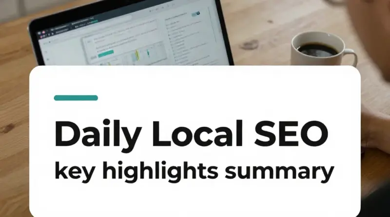 สรุปไฮไลต์ประเด็นสำคัญที่นักทำ Local SEO ต้องจับตาในแต่ละวัน