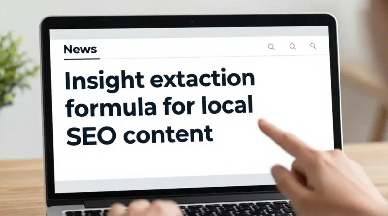 สูตรสกัดอินไซต์จากข่าวคืออะไร และช่วยทำ Local SEO Content ได้อย่างไร