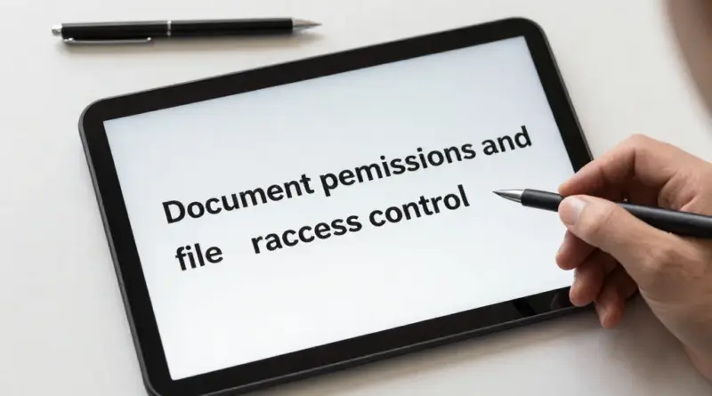 การกำหนดสิทธิ์เอกสาร (Document Permissions) ช่วยป้องกันใครเข้าถึง แก้ไข หรือแชร์ไฟล์ได้แค่ไหน