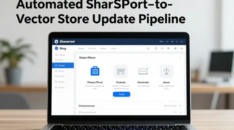 ขั้นตอนสร้างไปป์ไลน์เชื่อม SharePoint กับการอัปเดตเวกเตอร์สโตร์แบบอัตโนมัติ