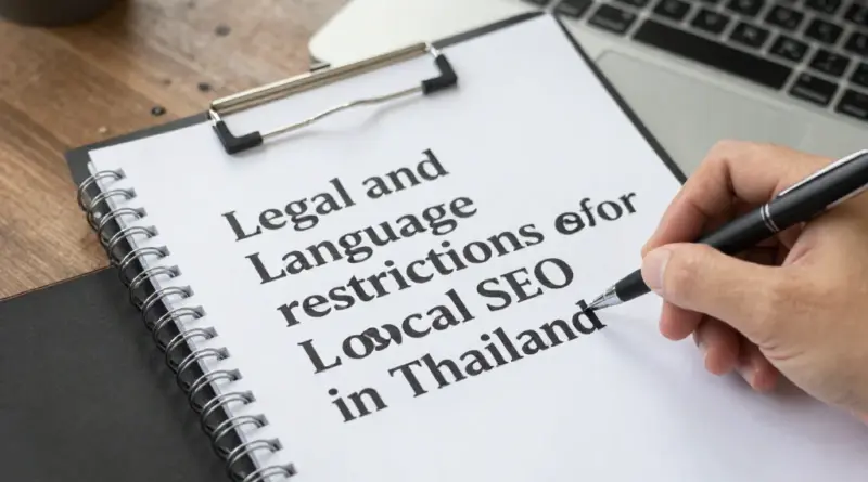 ข้อกฎหมายและข้อจำกัดทางถ้อยคำที่ต้องระวังในการทำ Local SEO ในประเทศไทยมีอะไรบ้าง?