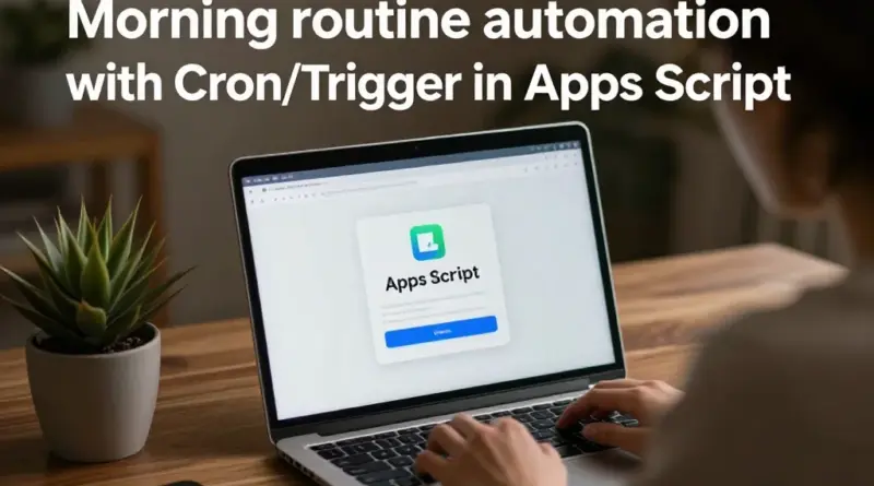 ตัวอย่างการใช้งาน Cron/Trigger ใน Apps Script สำหรับงานประจำวันตอนเช้า