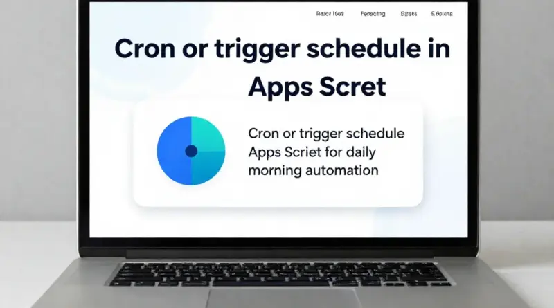 ตั้งตารางเวลา Cron หรือ Trigger ใน Apps Script ให้ทำงานทุกเช้า คืออะไรและทำไมต้องใช้?