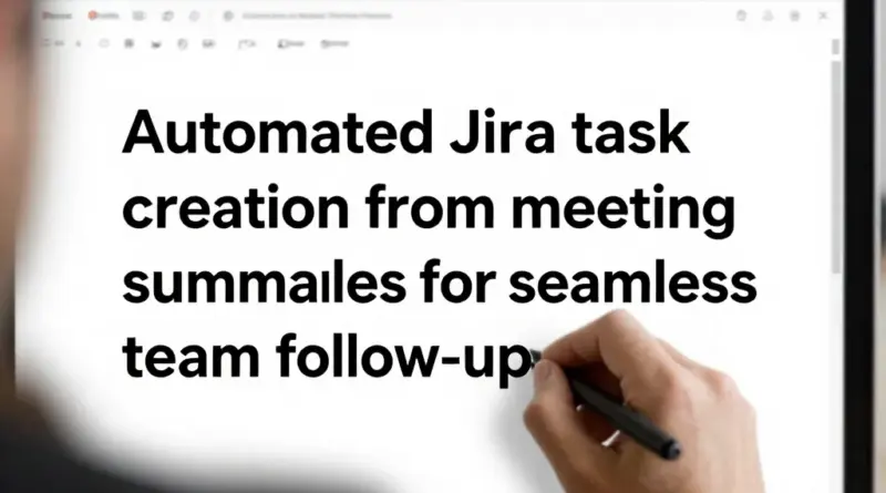 ทำไมต้องใช้การสร้างงานใน Jira จากสรุปประชุม: ช่วยลดงานคีย์ข้อมูลซ้ำ ลดการตกหล่น และทำให้ทีมติดตามงานหลังประชุมได้ทันที
