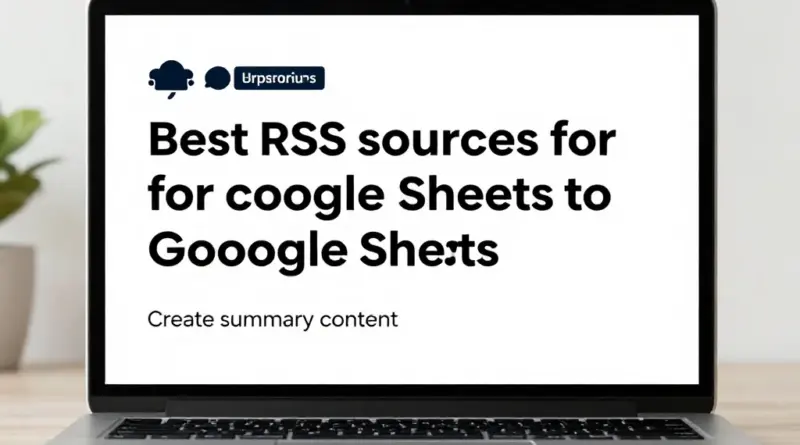 แหล่งข้อมูล RSS แบบไหนเหมาะสำหรับนำมารวมใน Google Sheets เพื่อทำคอนเทนต์สรุป