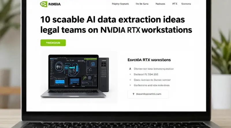10 Scalable AI-Driven Data Extraction Ideas with NVIDIA RTX Workstations for Legal Teams