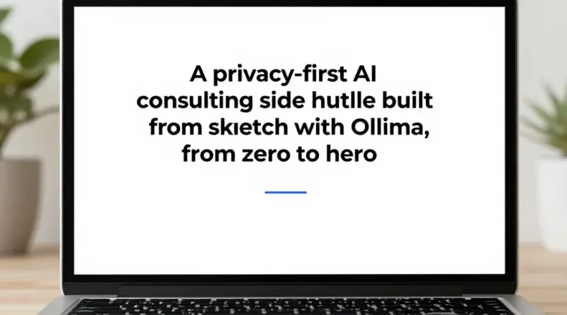 From Zero to Hero: Building a Privacy-First AI Consulting Side Hustle with Ollama