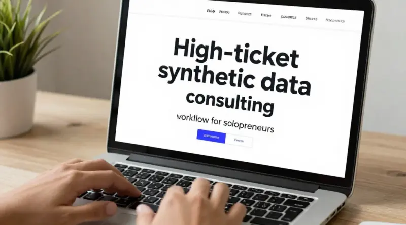 High-Ticket Synthetic Dataset Sales Consulting: A Step-by-Step Framework for Solopreneurs