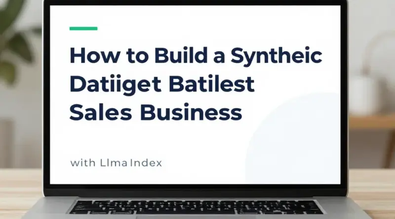 How to Build a Synthetic Dataset Sales Business with LlamaIndex