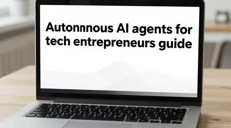 The Definitive Guide to Autonomous AI Agents for Tech Entrepreneurs