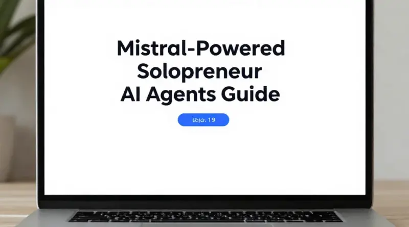 The Definitive Guide to Mistral-Powered Agents for Solopreneurs